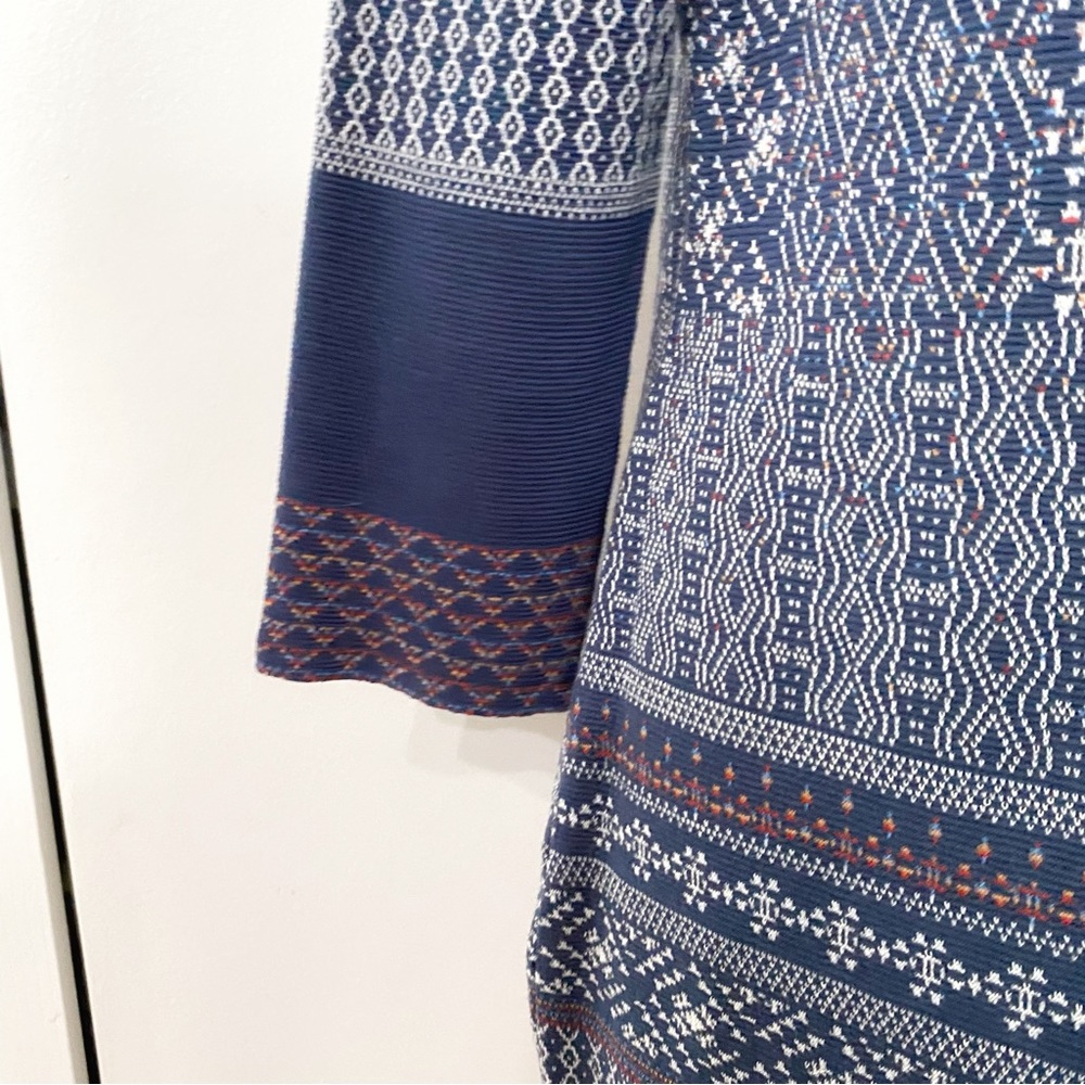 BCBGMaxAzria Blue Patterned Mini Dress - Picture 6 of 11